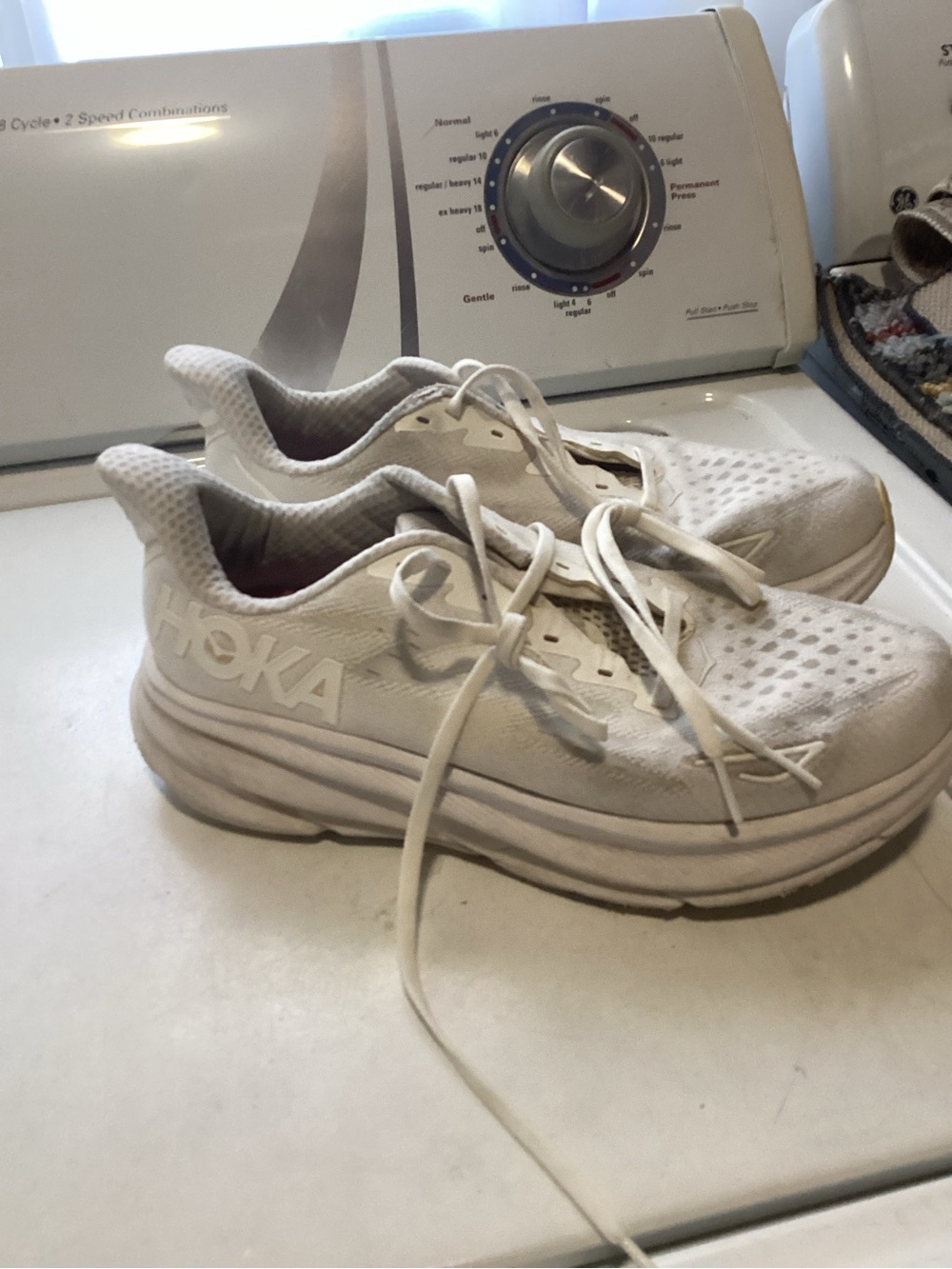 Hoka One One Women's White Athletic Running Shoes